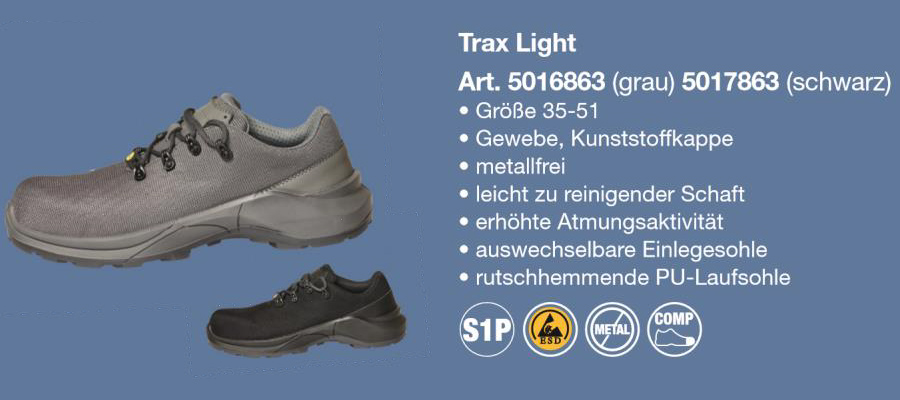 arbeitsschuh trax light